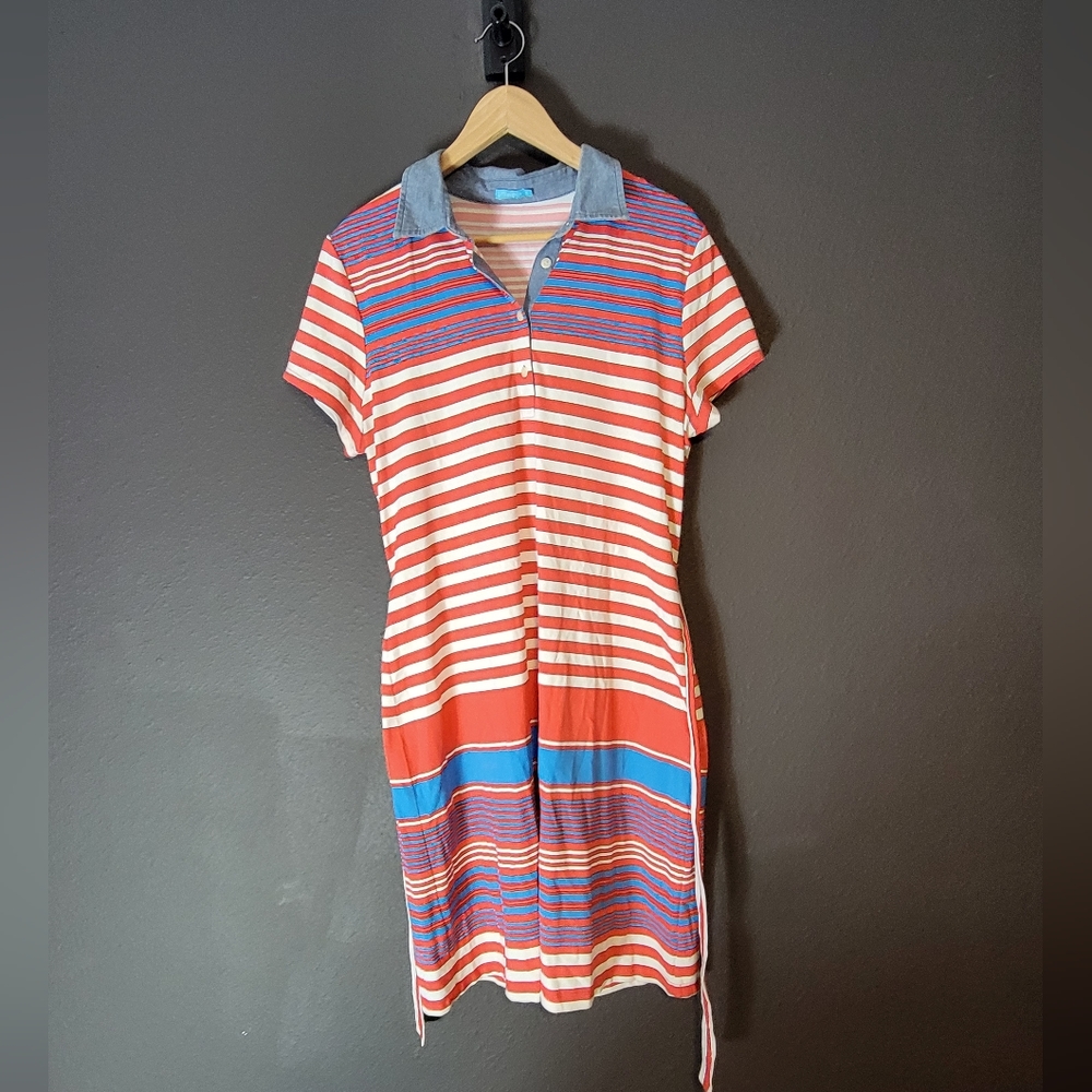 J mclaughlin striped dress XL
